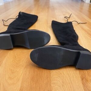 a new day Black Over the Knee Boots